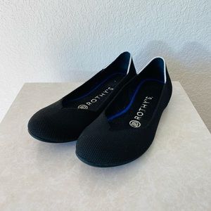 Rothy’s Black Round Roe Flats Size 5